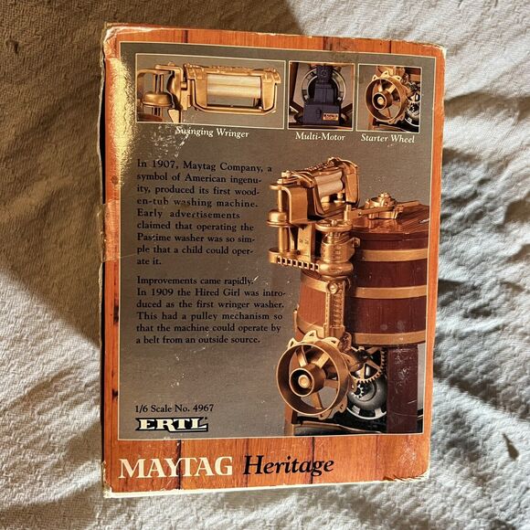 1993 ERTL Maytag Multi-Motor Washer Farm Series Die-Cast Metal #4967 1/6 Scale - Picture 2 of 7